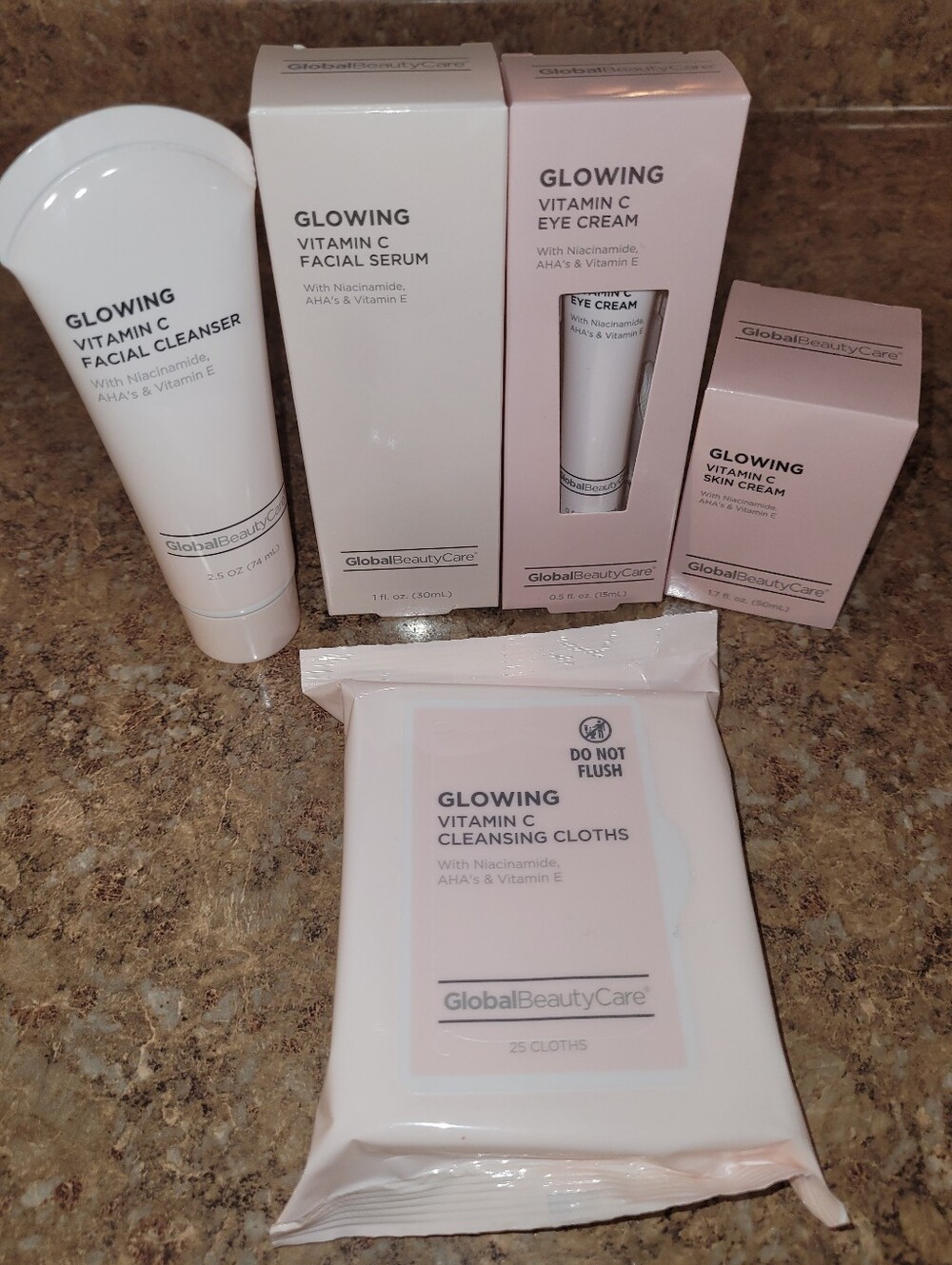 Global Beauty Care 5 Piece Glowing Vitamin C Skincare Set